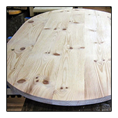 Unfinished White Pine Table Top