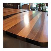 Beautifully Finished Walnut Oak Mixed Table Top